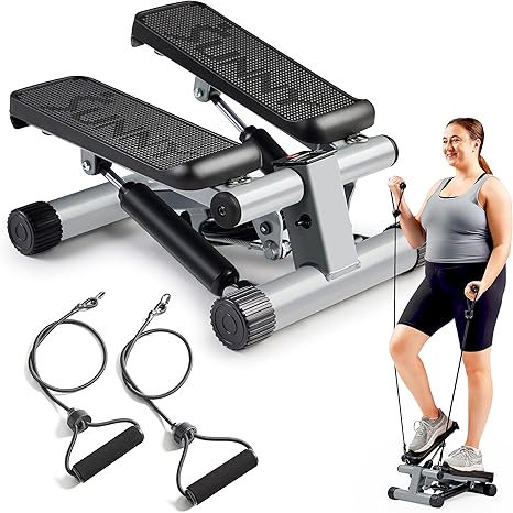Sunny Health Mini Stepper with Resistance Bands