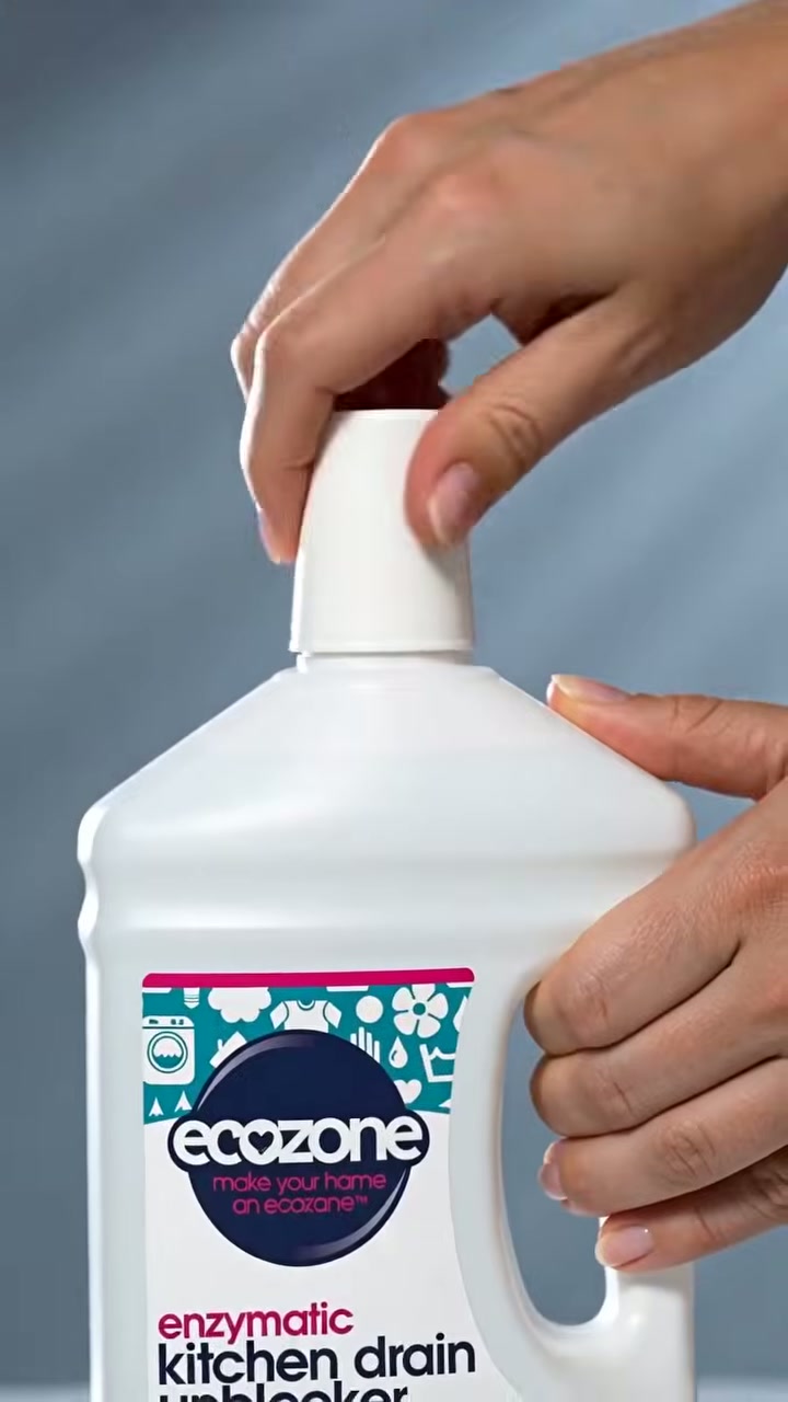 Enzyme formula — pour it straight in, no caustic chemicals
