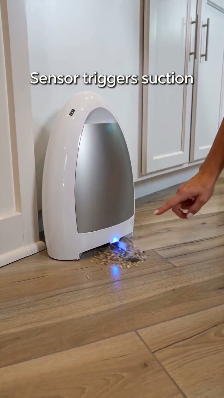 The sensor triggers automatically the moment debris reaches it
