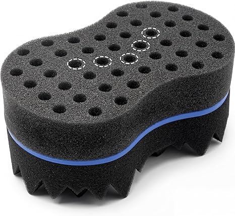 RioRand Double-Sided Twist Hair Sponge