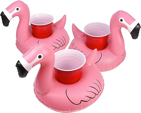 GoFloats Inflatable Pool Drink Holders (3-Pack)
