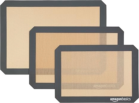 Amazon Basics Silicone Baking Mat Set (3-Pack)