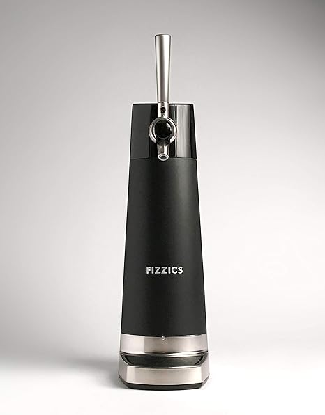 Place a can in the base and pull the tap handle