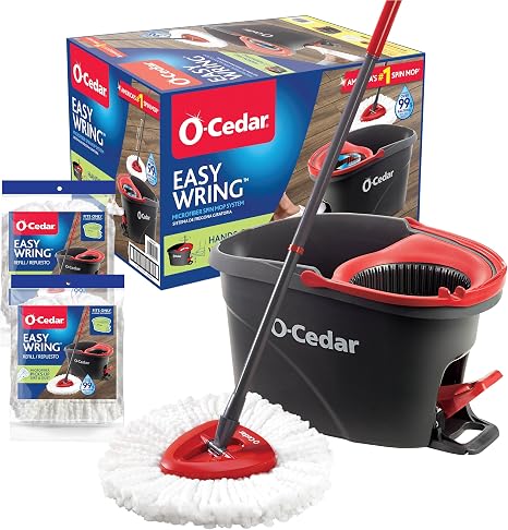 O-Cedar EasyWring Spin Mop & Bucket