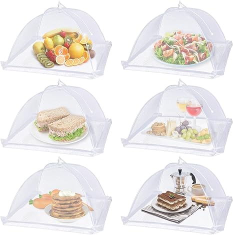 Pop-Up Mesh Food Cover Tents (6-Pack)