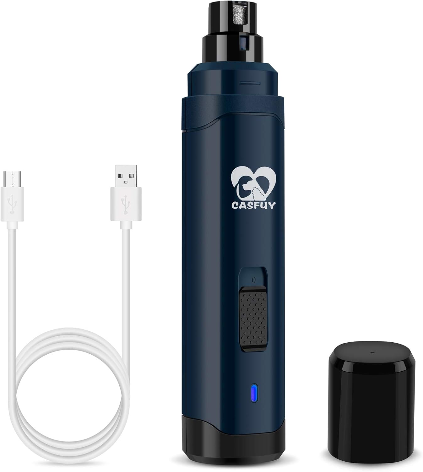 Casfuy 2-Speed Quiet Electric Dog Nail Grinder