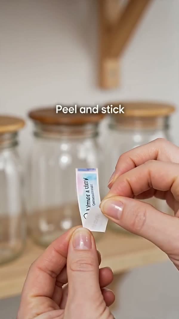 Peel and stick straight from the printer