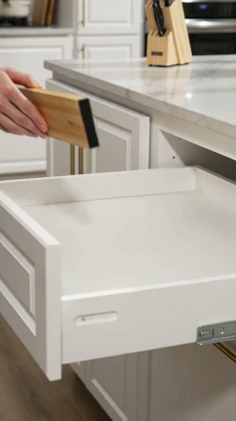 Adjustable dividers turn a junk drawer into compartments
