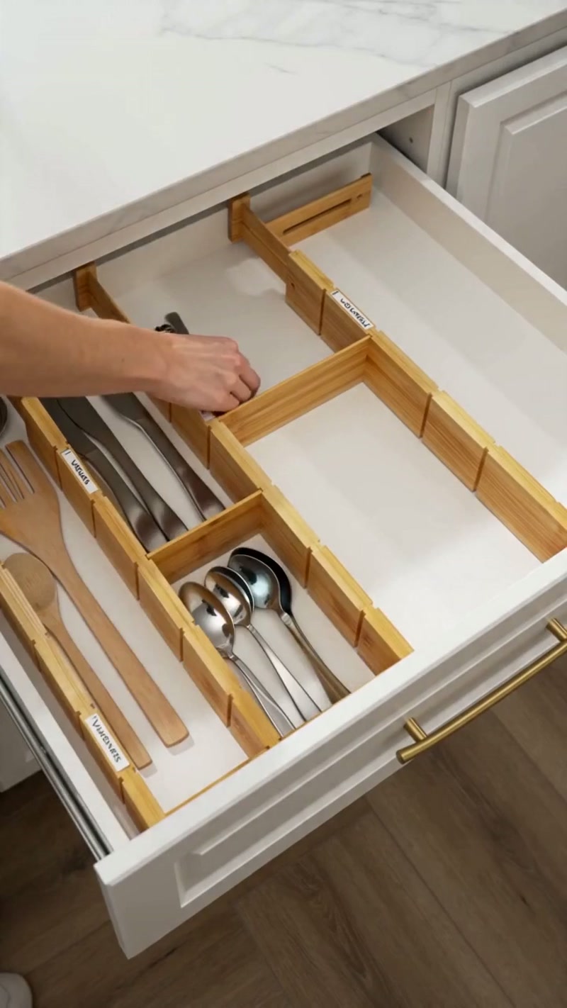 Bamboo — sturdy, premium-looking, and adjustable