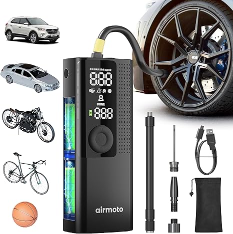 Airmoto Portable Tire Inflator Air Compressor