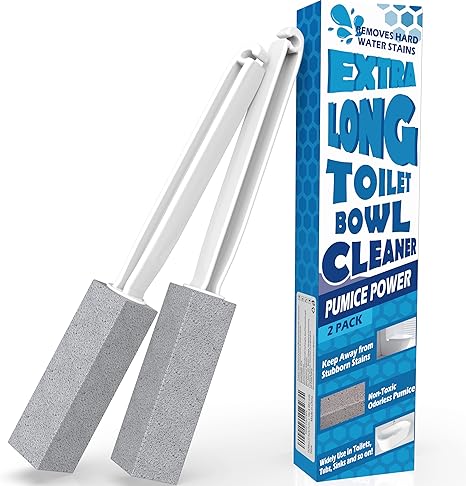 FAZMoss Pumice Stone Toilet Bowl Cleaner (2-Pack)