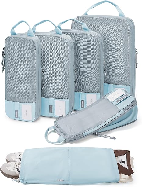 BAGSMART 6-Set Compression Packing Cubes