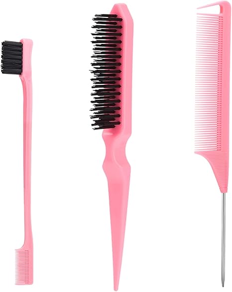 SWEET VIEW Slick Back Hair Brush Set 3-Piece
