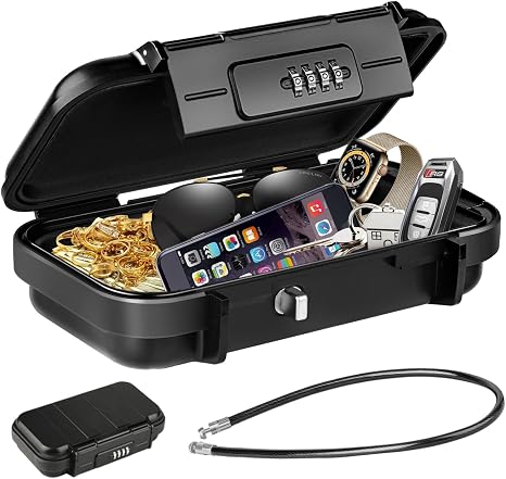 HUANLANG Portable Travel Safe Lock Box