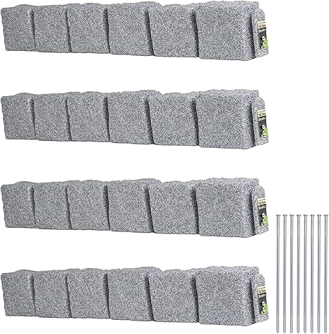 Faux-Stone Garden Edging