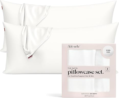 Kitsch Satin Pillowcase with Zipper