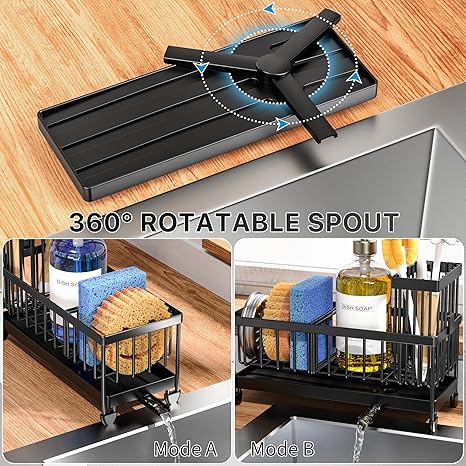 Cisily Sponge Holder Sink Caddy Organizer