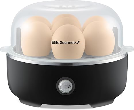 Elite Gourmet Easy Egg Cooker 7-Egg