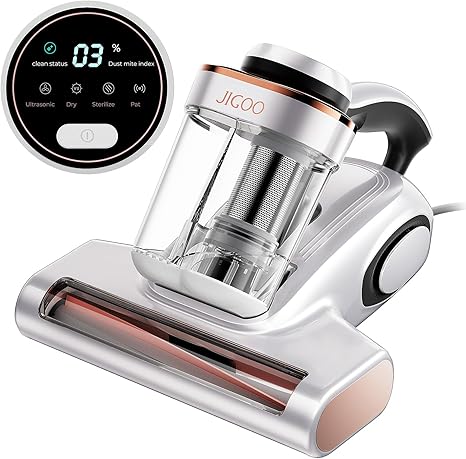 JIGOO Mattress Vacuum Cleaner with UV & Dust Sensor