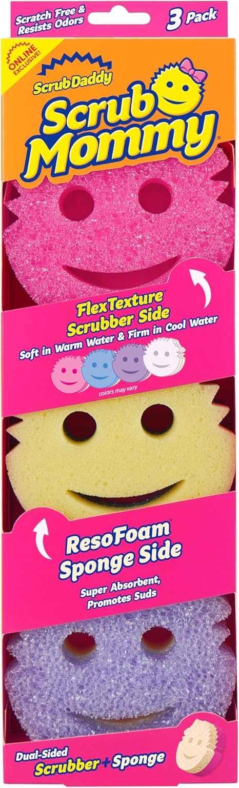 Scrub Mommy Dual-Sided Sponges (3-Pack)