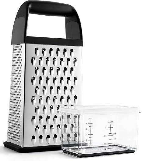 Stainless Box Grater with Storage Container