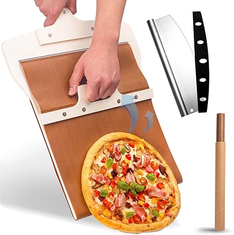 Sliding Pizza Peel with Cutter