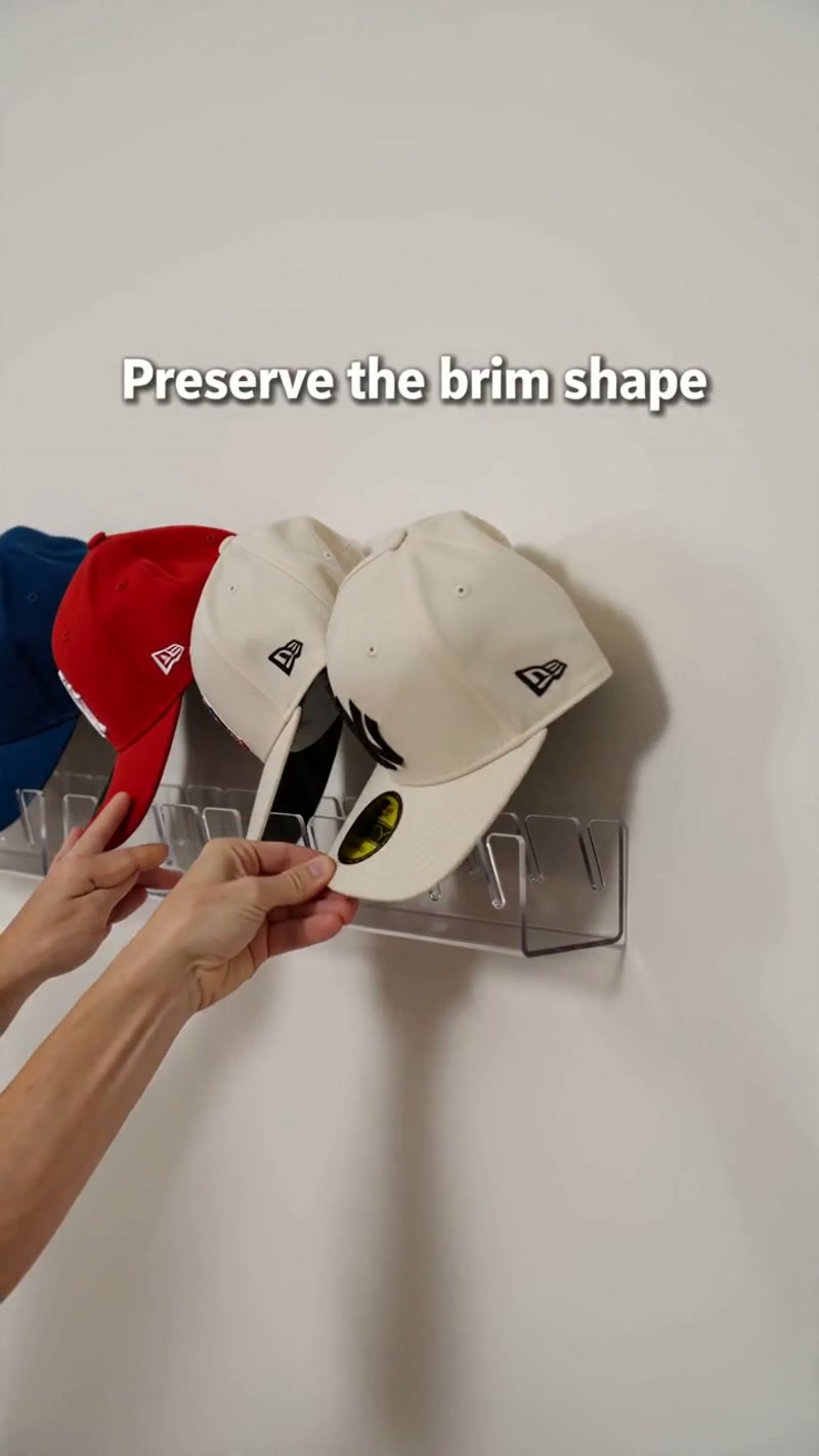Clean shelf display for your cap collection