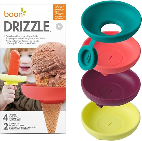 Boon Drizzle Silicone Ice Pop Holders (4-Count)