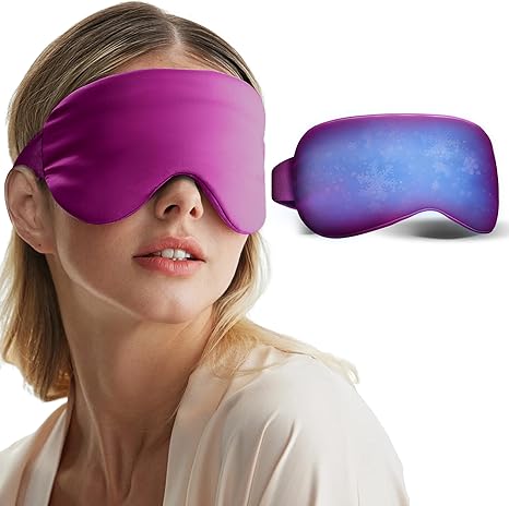 FACEMOON Cooling Gel Eye Mask for Puffy Eyes & Migraines