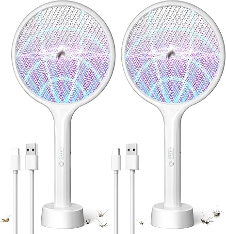 DEEZEE Electric Fly Swatter Bug Zapper 2-Pack