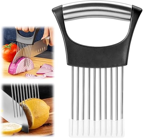 Stainless Steel Onion Holder & Slicing Guide
