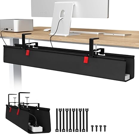 Univivi Under Desk Cable Management Tray
