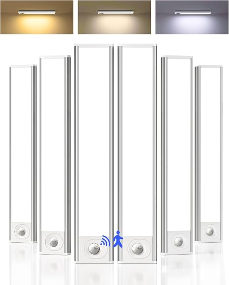 AMETHEUS Under Cabinet Motion Sensor Lights 6-Pack