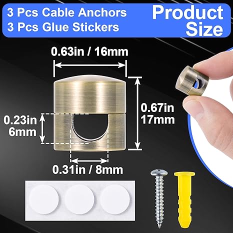 Adhesive Cable Clips Organizer