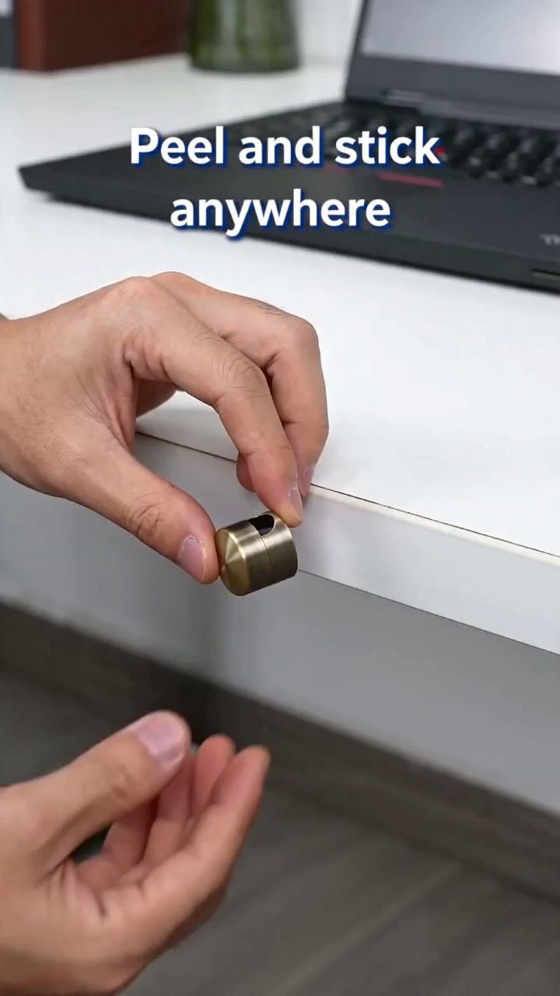 Thread the cable through and screw the cap — it never slides off again