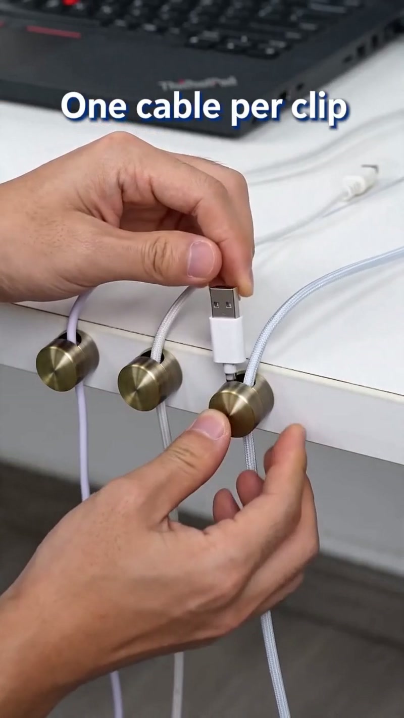 Tiny clips, nearly invisible once installed