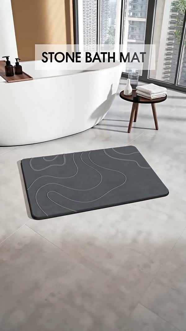 A permanent, dry-all-the-time bathroom fixture