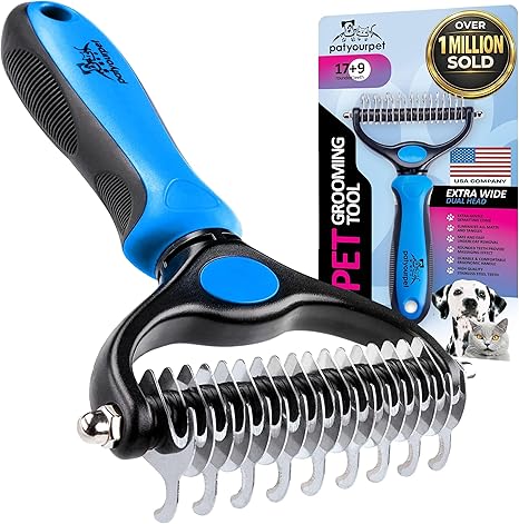 Pat Your Pet Double-Sided Deshedding Brush