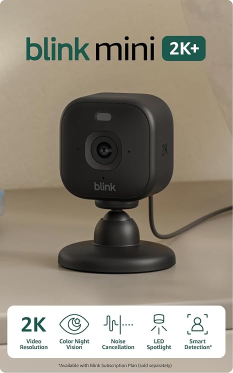 Blink Mini 2K+ Indoor Security Camera