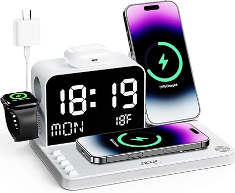Acer 7-in-1 Wireless Charging Station with Clock