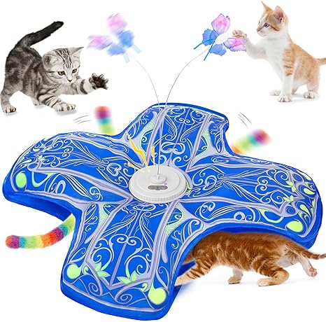 Qraxond Interactive Cat Toy (Hide & Seek + Butterfly)