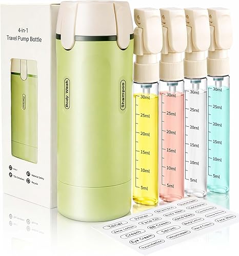 4-in-1 Travel Toiletry Bottles