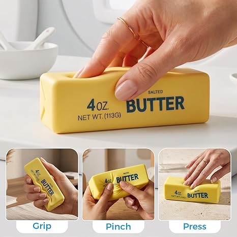 Squeeze it flat — it slowly rises back to shape